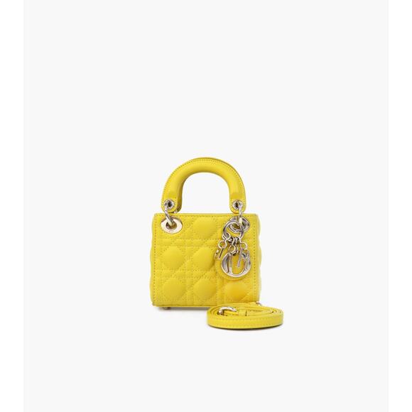 DIOR Yellow Lady Bag A-A26674 - Picture 1 of 13